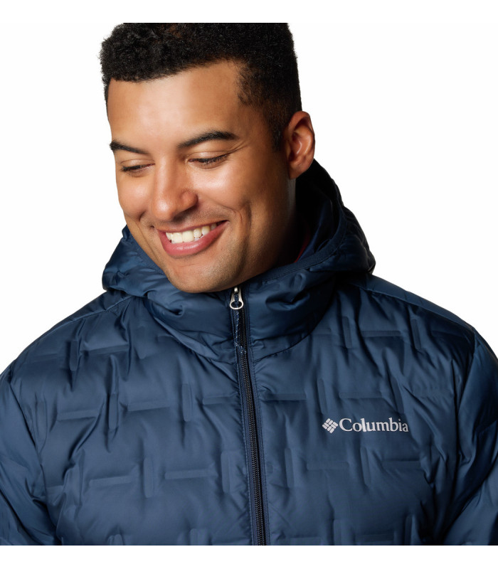 Columbia Ανδρικό Μπουφάν Delta Ridge II Down Hooded Collegiate Navy - tokatlis.gr