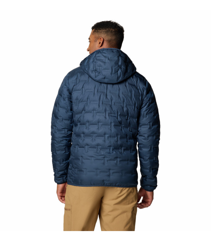 Columbia Ανδρικό Μπουφάν Delta Ridge II Down Hooded Collegiate Navy - tokatlis.gr