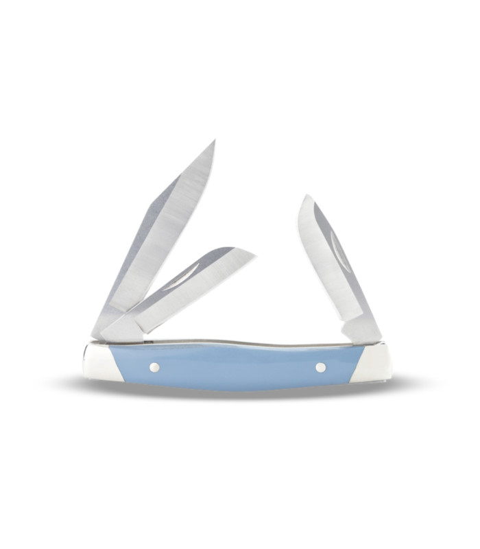 B301-BLS STOCKMAN BLUE/NICKEL SILVER BUCK