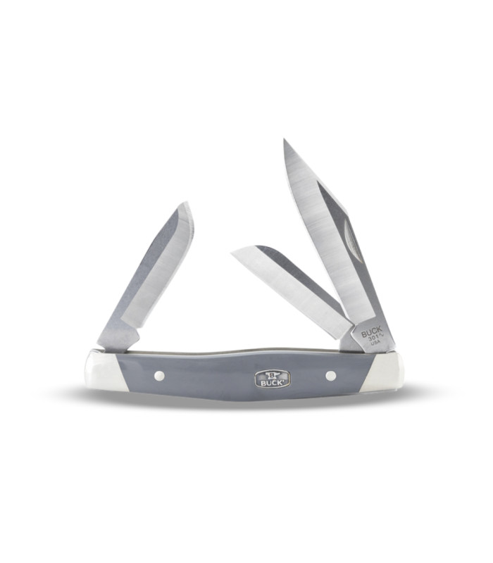 Β301-GYS2 STOCKMAN GRAY/NICKEL SILVER BUCK