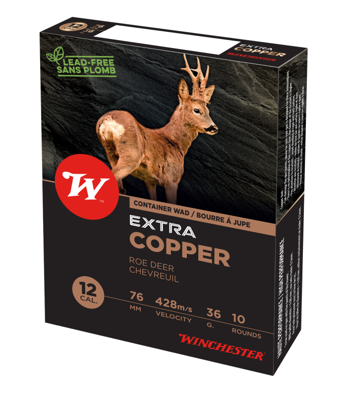 EXTRA COPPER HP, 36gr., CHEVREUIL, 12-76mm MAGNUM, 16mm, 428m/s, No.1 10/200