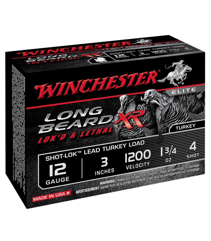 LONG BEARD XR 50gr, 3"MAGNUM 12GA SHOT-LOCK TECHNOLOGY +50%/60yards No.4 10/100