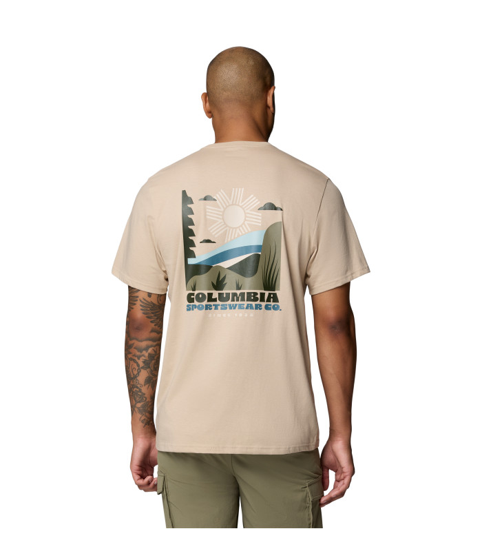 Columbia Ανδρικό Μπλουζάκι CSC Outdoor Organic Cotton Ancient Fossil, Shining Sandscape | tokatlis.gr