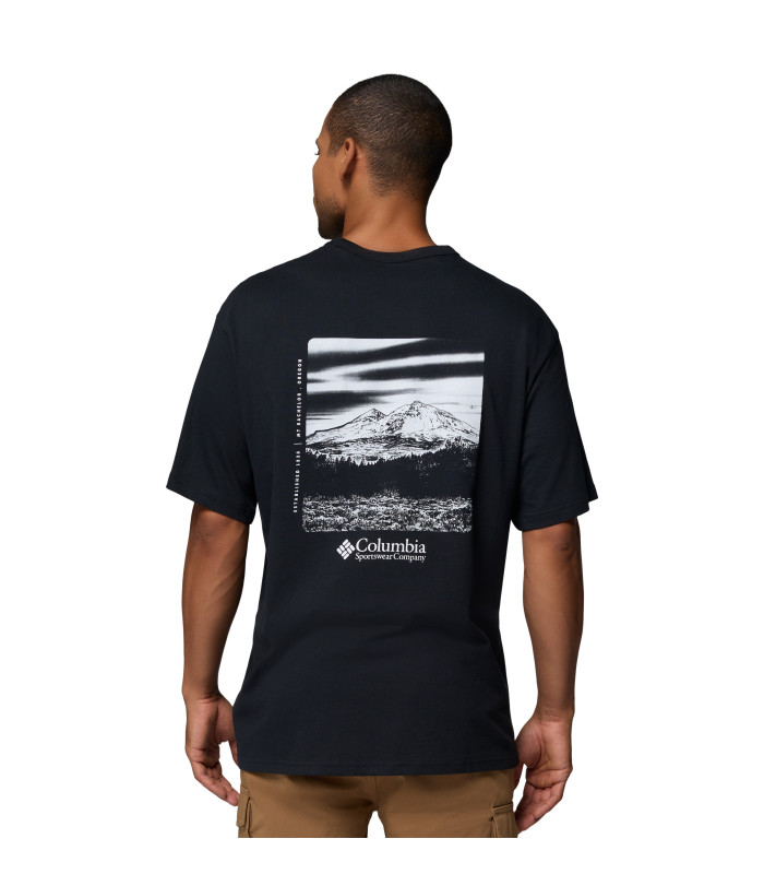 Columbia Ανδρικό Μπλουζάκι CSC Heavyweight Back Graphic Black, Photoreal | tokatlis.gr