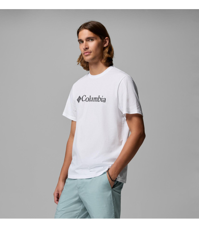 Columbia Ανδρικό Μπλουζάκι CSC Basic Logo Organic Cotton White | tokatlis.gr
