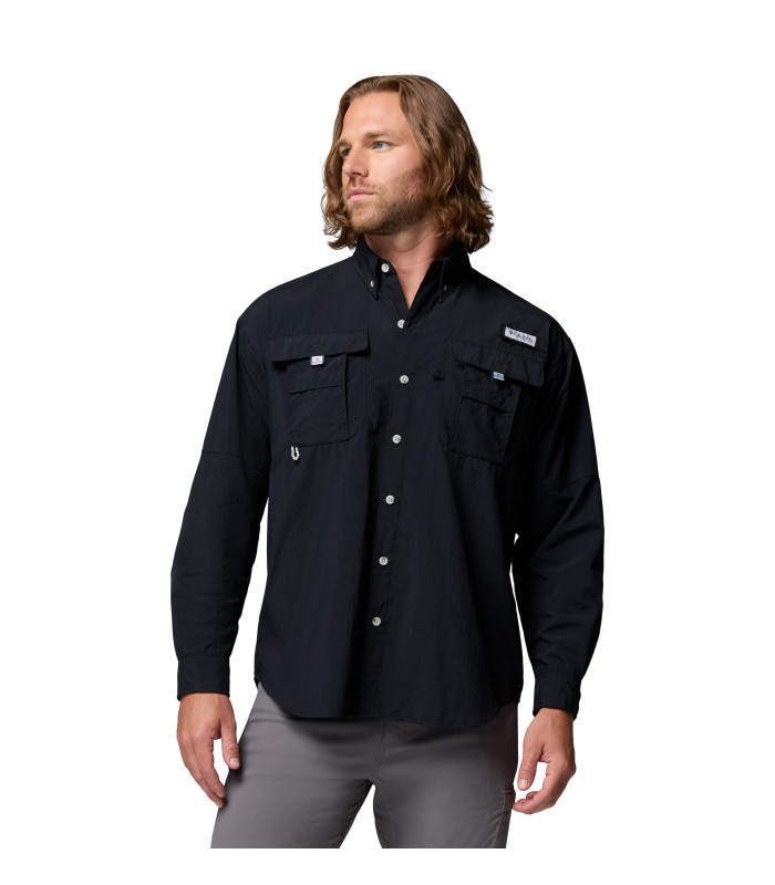 Columbia Ανδρικό Πουκάμισο Bahama II L/S Shirt Black | tokatlis.gr