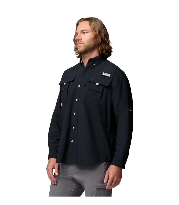 Columbia Ανδρικό Πουκάμισο Bahama II L/S Shirt Black | tokatlis.gr