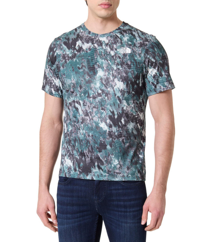 The North Face Ανδρικό Μπλουζάκι 24/7 S/S Tee Reg Aop Deep Nori - tokatlis.gr