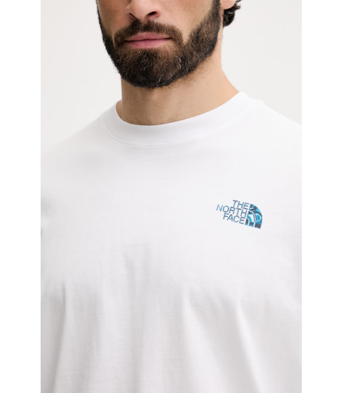 The North Face Ανδρικό Βαμβακερό T-shirt Liquid Λευκό | tokatlis.gr