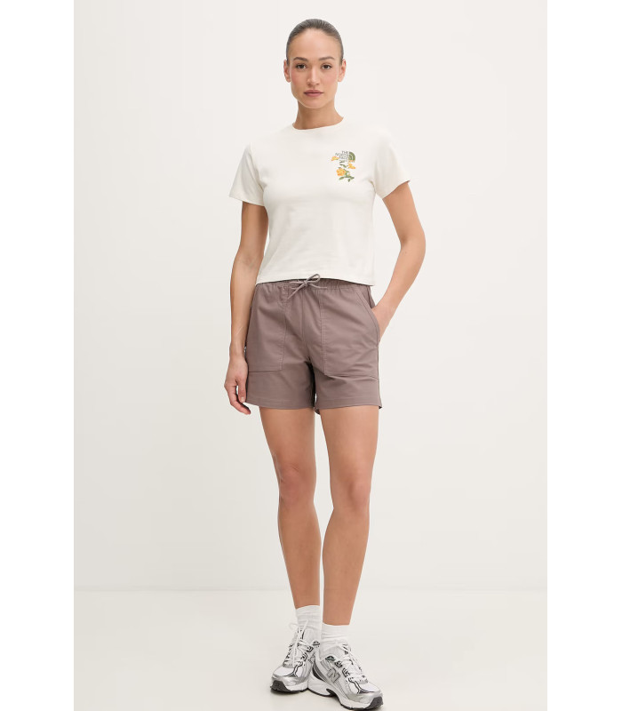 The North Face Γυναικείο T-shirt Flora Embro Μπεζ | tokatlis.gr