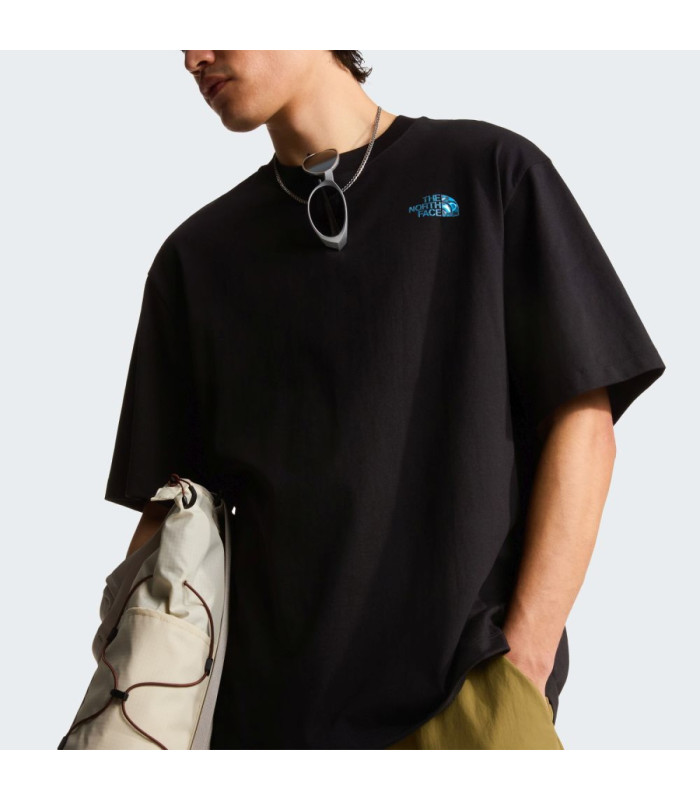The North Face Liquid NSE Box Oversized Ανδρικό T-shirt Μαύρο | tokatlis.gr