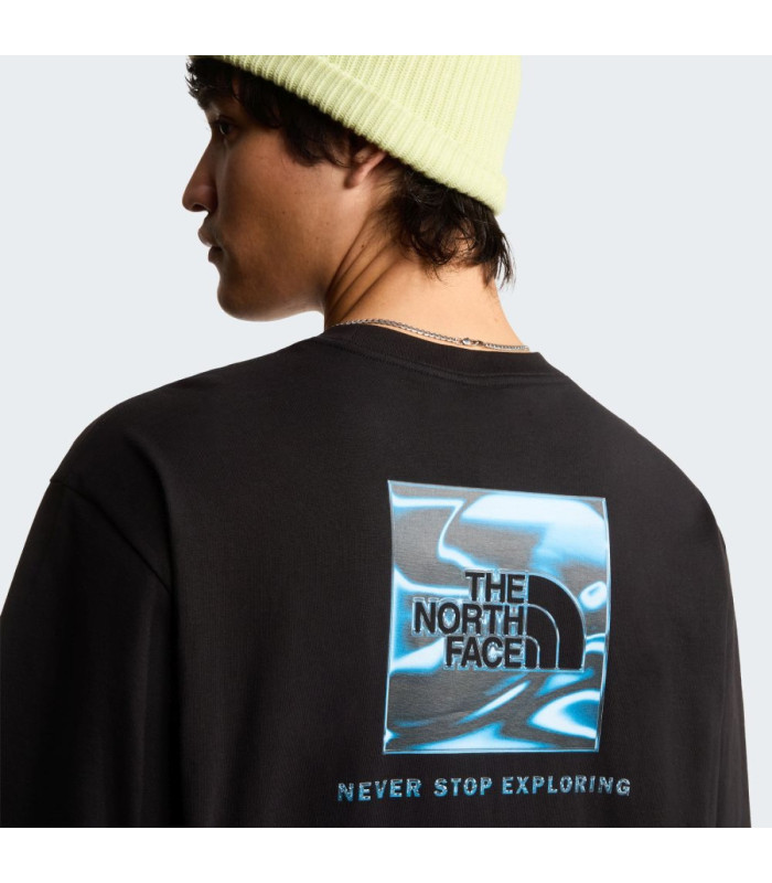 The North Face Liquid NSE Box Oversized Ανδρικό T-shirt Μαύρο | tokatlis.gr