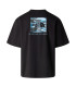 The North Face Liquid NSE Box Oversized Ανδρικό T-shirt Μαύρο | tokatlis.gr