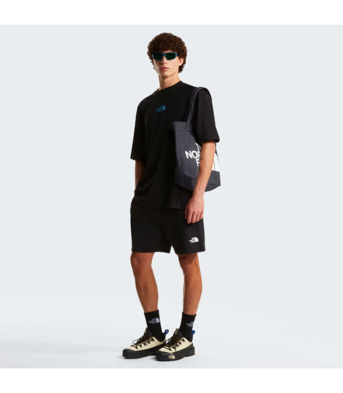 The North Face Liquid Logo Oversized Ανδρικό T-shirt Μαύρο | tokatlis.gr