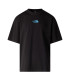 The North Face Liquid Logo Oversized Ανδρικό T-shirt Μαύρο | tokatlis.gr