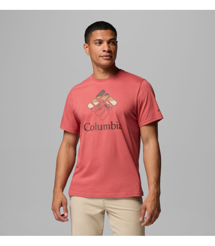 Columbia Ανδρικό Μπλουζάκι Organic Cotton Graphic Dark Stone | tokatlis.gr