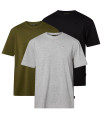 Pinewood Μπλουζάκια 3-PACK GreyMel/Pine/Black
