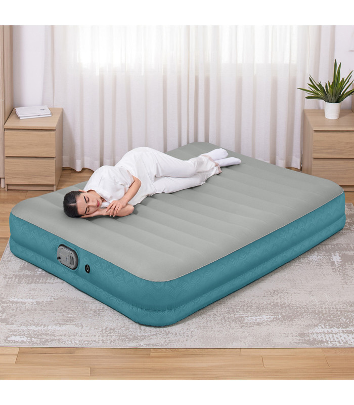 Fortech Airbed Queen με Ενσωματωμένη Επαναφορτιζόμενη Αντλία 203x152x36cm | tokatlis.gr