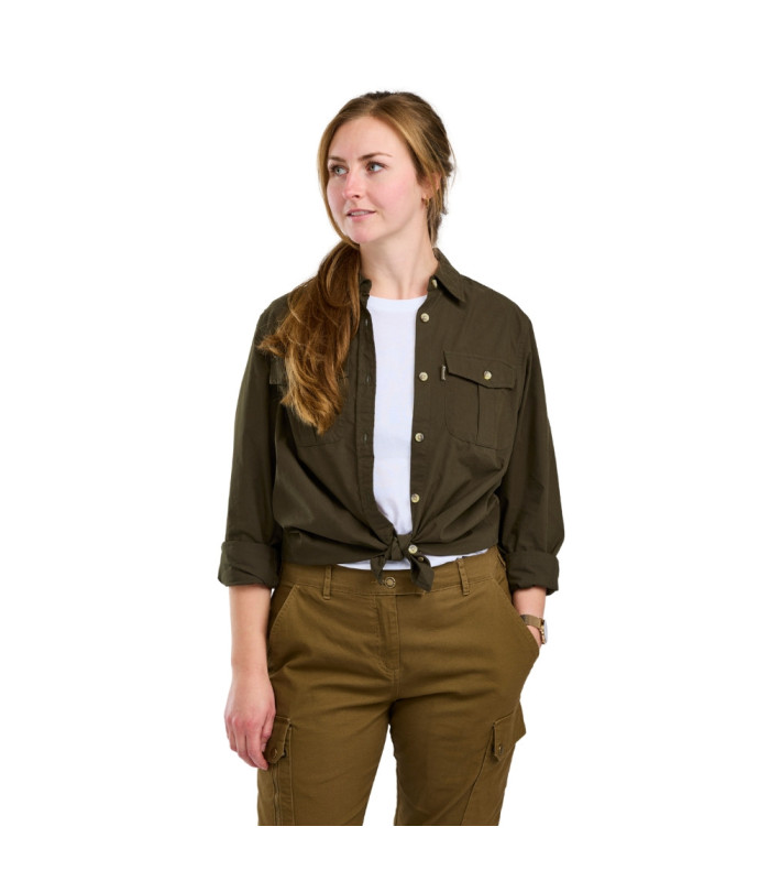 3128 Γυναικείο Πουκάμισο Safari L/S Pinewood Moss Green | tokatlis.gr