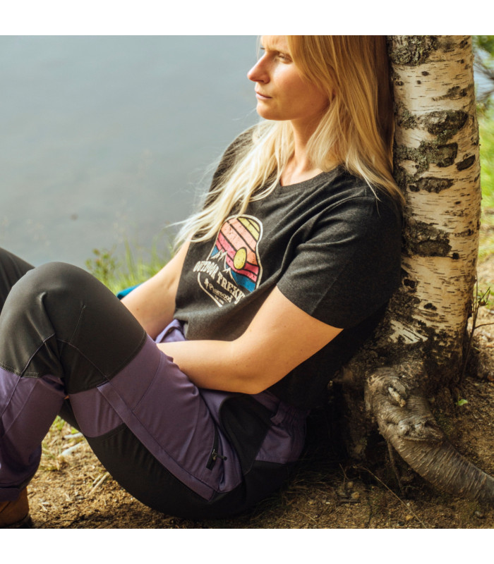 3449 Finnveden Recycled Outdoor T-Shirt Pinewood D.Anthracite Melange | tokatlis.gr