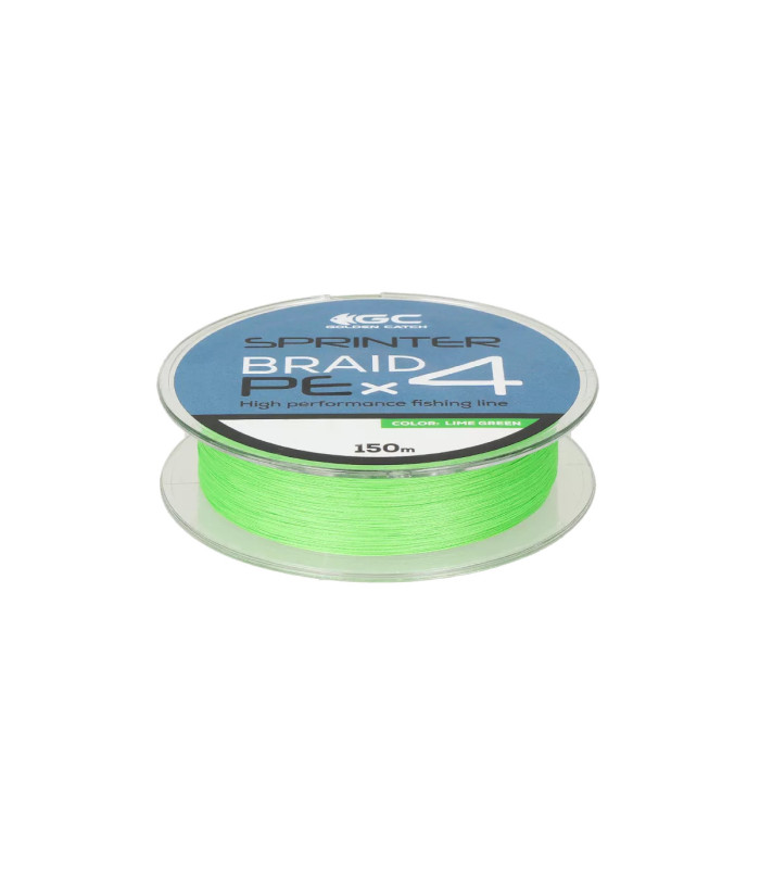 Golden Catch Νήμα Braided Line Sprinter PE X4 150m Green | tokatlis.gr