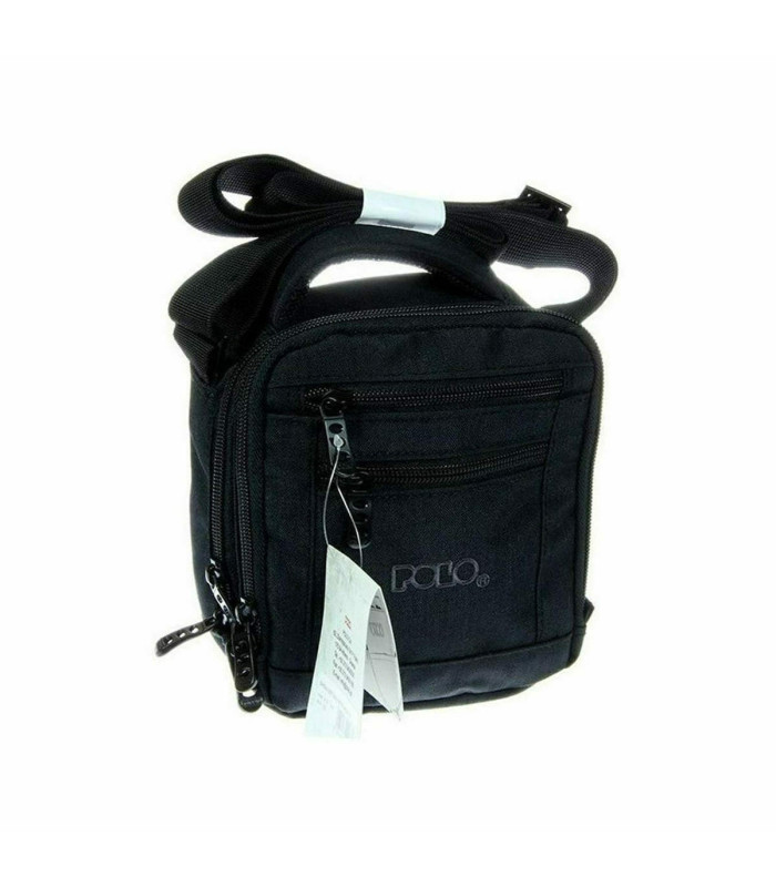 Τσάντα Ώμου Χιαστί Polo Skyforce Small Μαύρη | tokatlis.gr