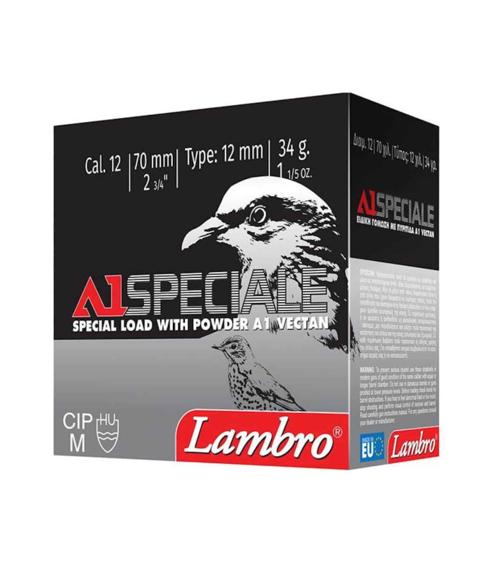 Φυσίγγια Lambro A1 Speciale 34gr CAL 12 | tokatlis.gr