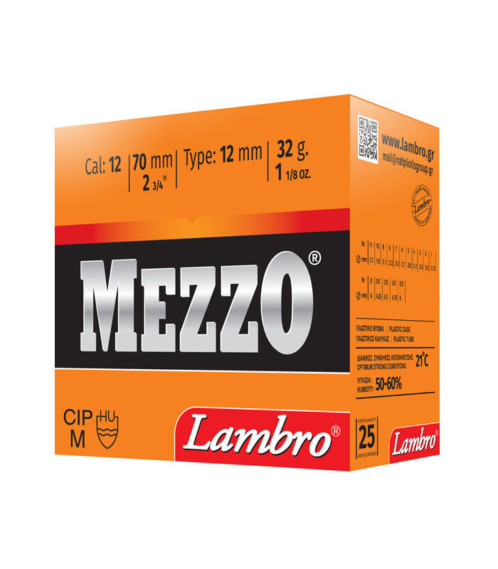 Φυσίγγια Lambro Mezzo 32gr CAL 12 | tokatlis.gr