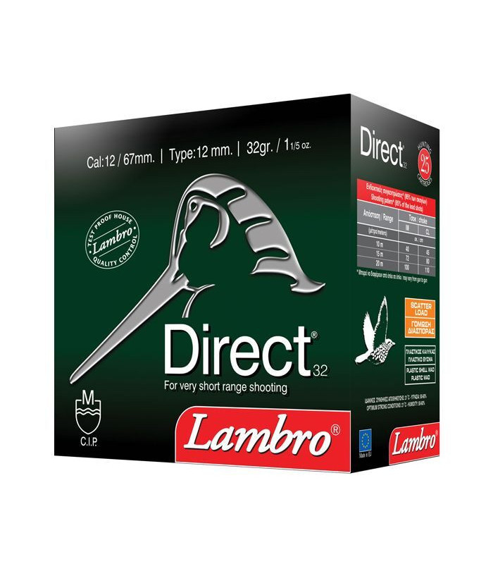 Φυσίγγια Lambro Direct 32gr CAL 12 | tokatlis.gr