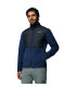 Columbia Ανδρική Ζακέτα Basin Butt Full Zip Fleece II Collegiate Navy, Black | tokatlis.gr