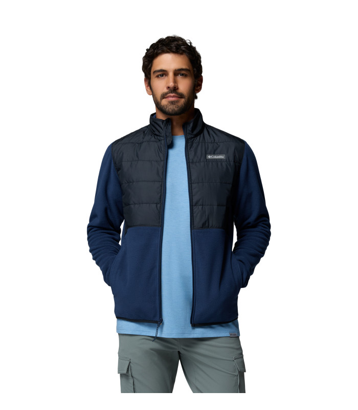 Columbia Ανδρική Ζακέτα Basin Butt Full Zip Fleece II Collegiate Navy, Black | tokatlis.gr