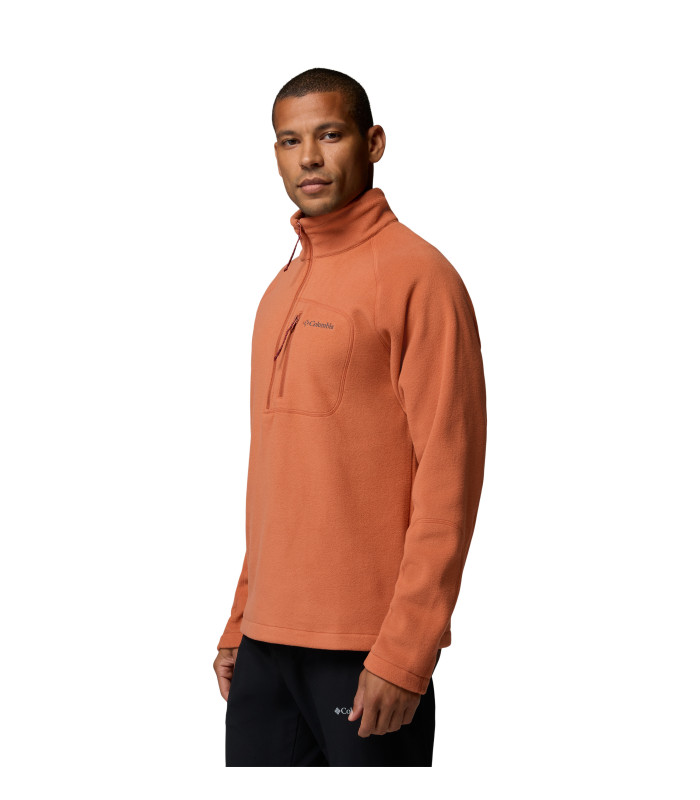 Columbia Ανδρική Μπλούζα Fast Trek III Half Zip Fleece Black - tokatlis.gr