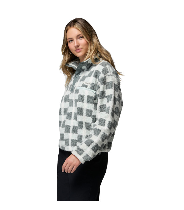 Columbia Γυναικεία Μπλούζα Helvetia™ II Printed Cropped Half Snap Fleece Jacket - tokatlis.gr