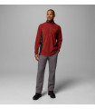 Columbia Ανδρική Μπλούζα Klamath Range II Half Zip Red Oxide, Black