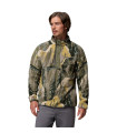 Columbia Ανδρική Μπλούζα Helvetia II Printed Half Snap Fleece Stone Green Soarin
