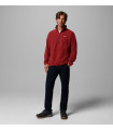 Columbia Ανδρική Μπλούζα Timber Crest MTR Half Zip Sherpa Fleece Red Oxide