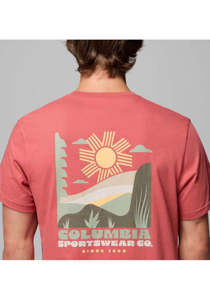 Columbia Ανδρικό Μπλουζάκι CSC Outdoor Organic Cotton Ancient Fossil, Shining Sandscape | tokatlis.gr
