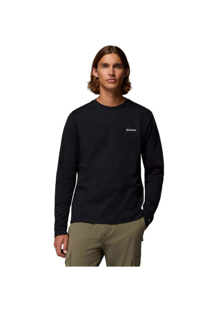 Columbia Ανδρική Μπλούζα Planetary Point LS Graphic Tee Black - tokatlis.gr