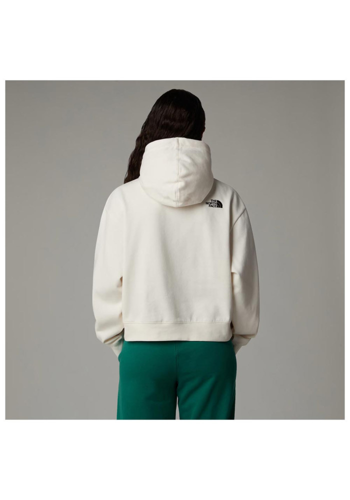 The North Face Γυναικεία Μπλούζα Essential Crop Hoodie White Dune - tokatlis.gr