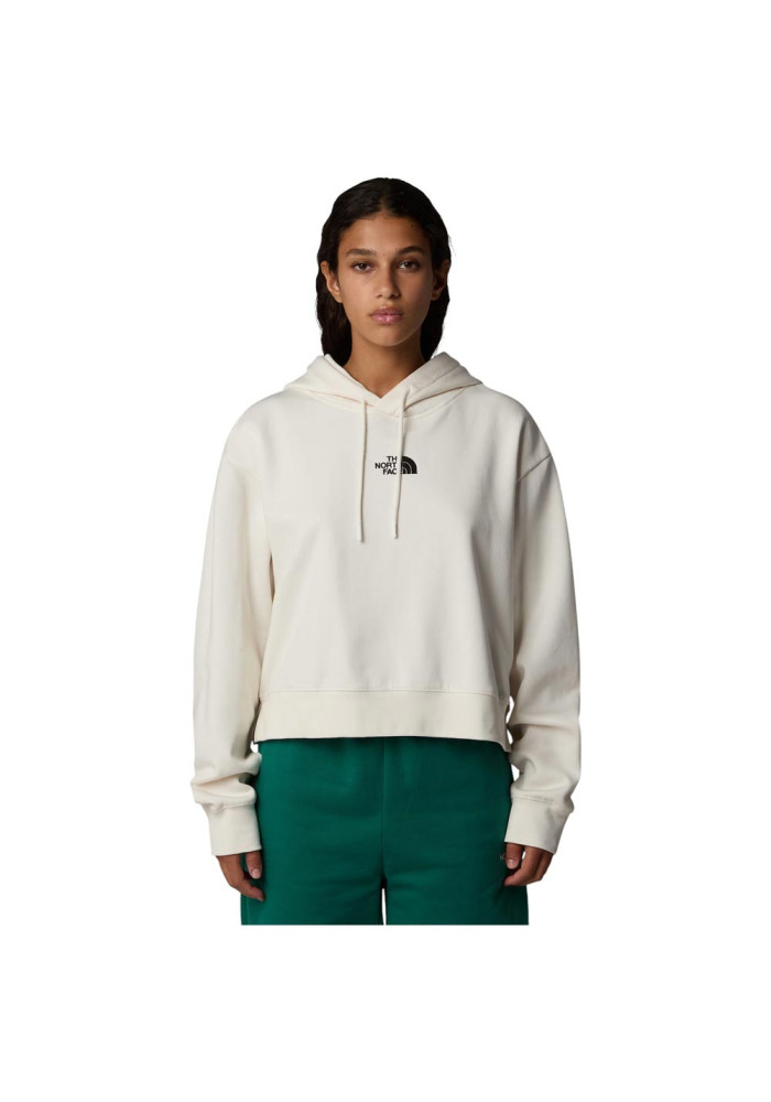The North Face Γυναικεία Μπλούζα Essential Crop Hoodie White Dune - tokatlis.gr