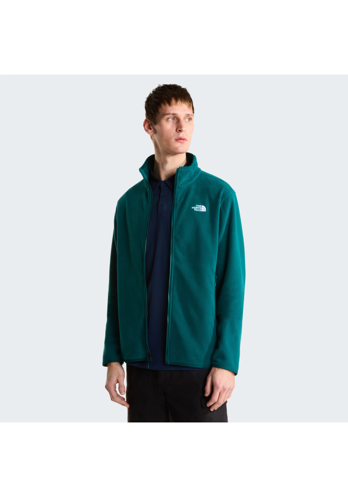 Ανδρική fleece ζακέτα The North Face Glacier Full-Zip Fleece με όρθιο γιακά και κεντρικό φερμουάρ