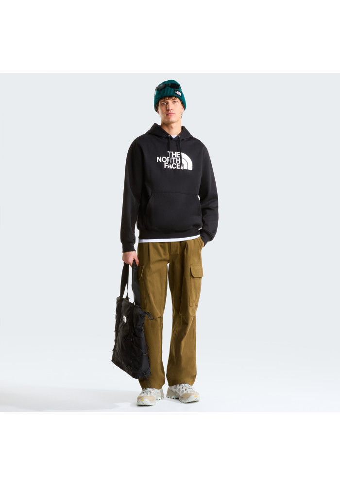Ανδρικό φούτερ με κουκούλα The North Face Essential Drew Peak Regular Hoodie με κεντημένο λογότυπο στο στήθος σε πλάγια όψη