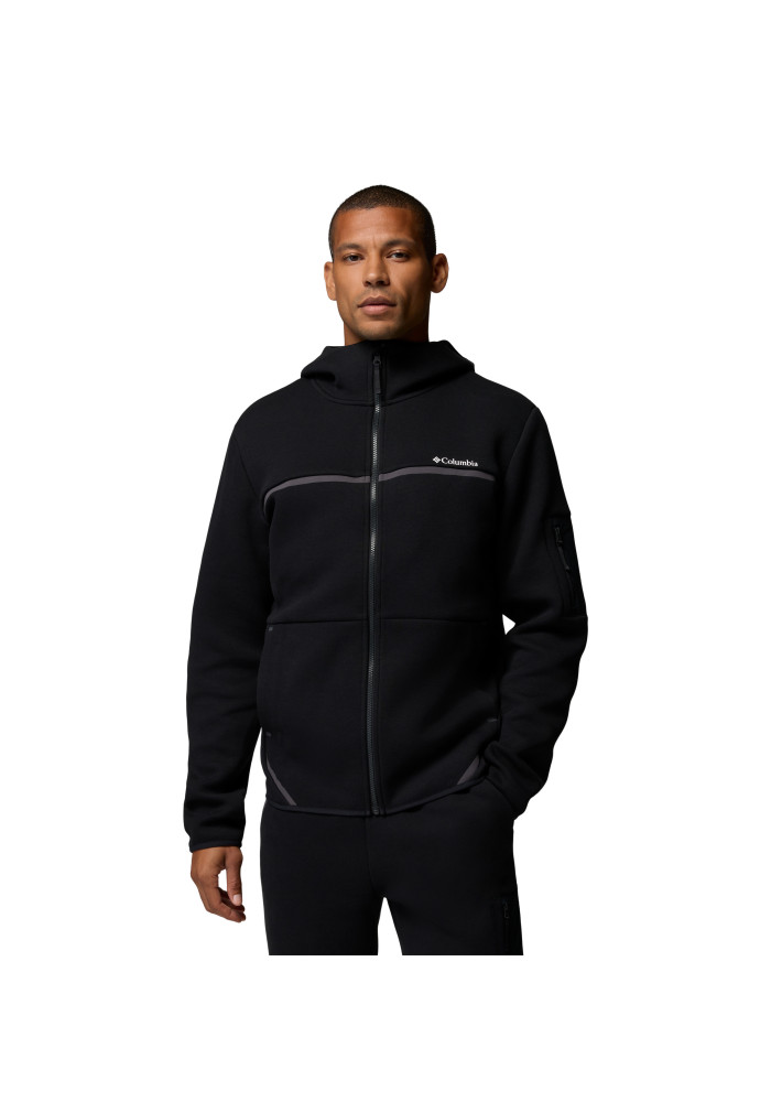 Ανδρική ζακέτα φούτερ με κουκούλα Columbia Agate Rock™ Full Zip Hoodie με εξωτερικές ραφές και τσέπη μανικιού