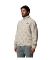 Columbia Ανδρική Μπλούζα Timber Crest MTR Fleece Dark Stone, Geomix Tonal