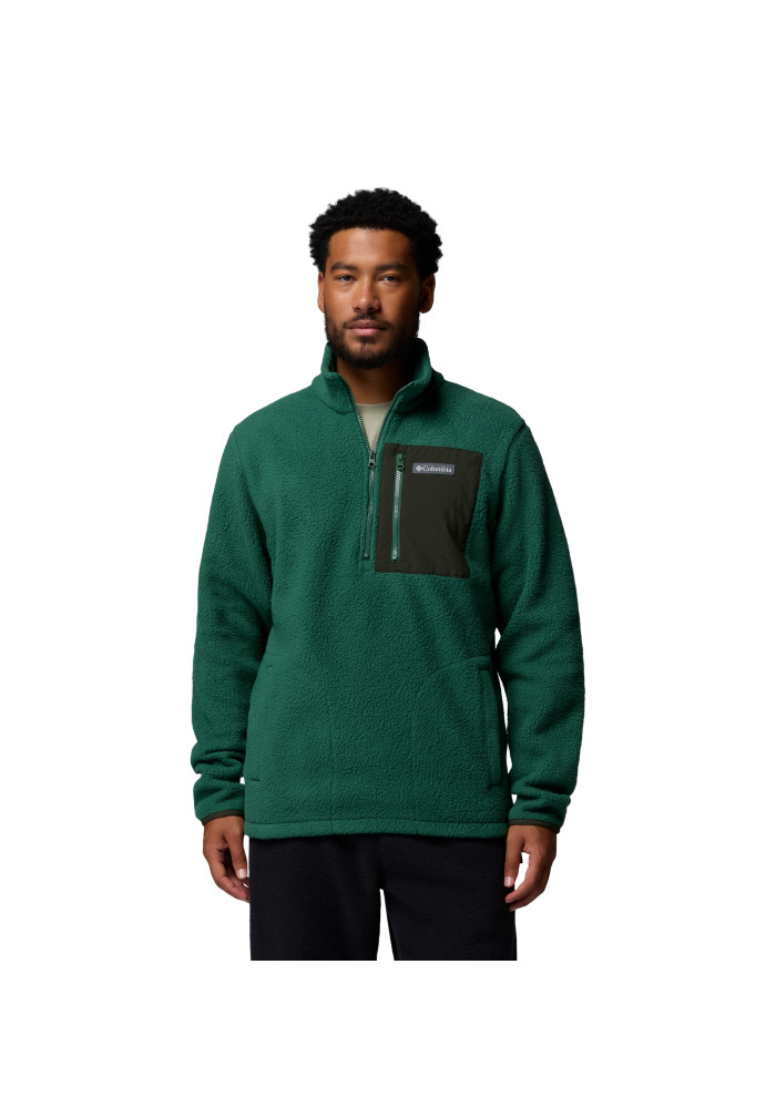 Ανδρική μπλούζα fleece Columbia Jasper Ridge™ Pebbled Half Zip Fleece με ανάγλυφη υφή και νάιλον ενίσχυση στον γιακά