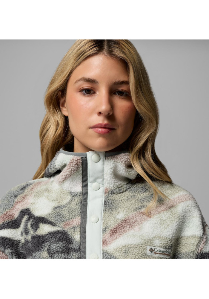 Columbia Helvetia II Sherpa Printed Γυναικείο Φούτερ Hoodie | tokatlis.gr