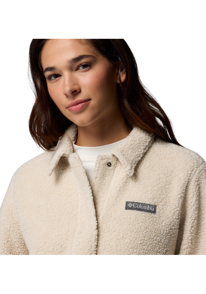 Columbia Panorama Sherpa Shirt Jacket Γυναικείο Fleece Πανωφόρι | tokatlis.gr