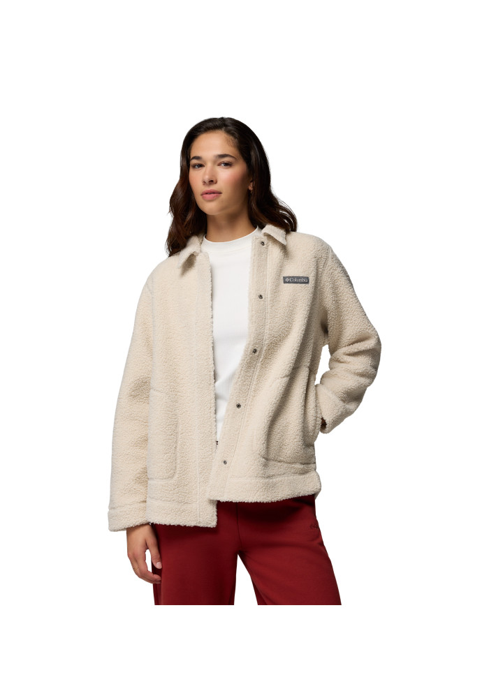 Columbia Panorama Sherpa Shirt Jacket Γυναικείο Fleece Πανωφόρι | tokatlis.gr