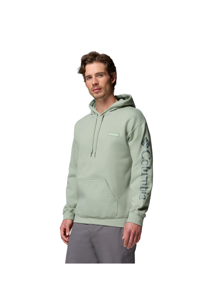 Ανδρικό φούτερ fleece Columbia Men's Oakwind™ Logo Hoodie με κουκούλα, τσέπη καγκουρό και τσέπη μανικιού
