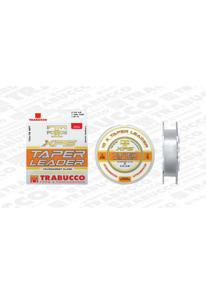 Κωνικό Shock Leader Trabucco T-Force XPS Taper Leader 10x15m 0.26-0.57mm | tokatlis.gr